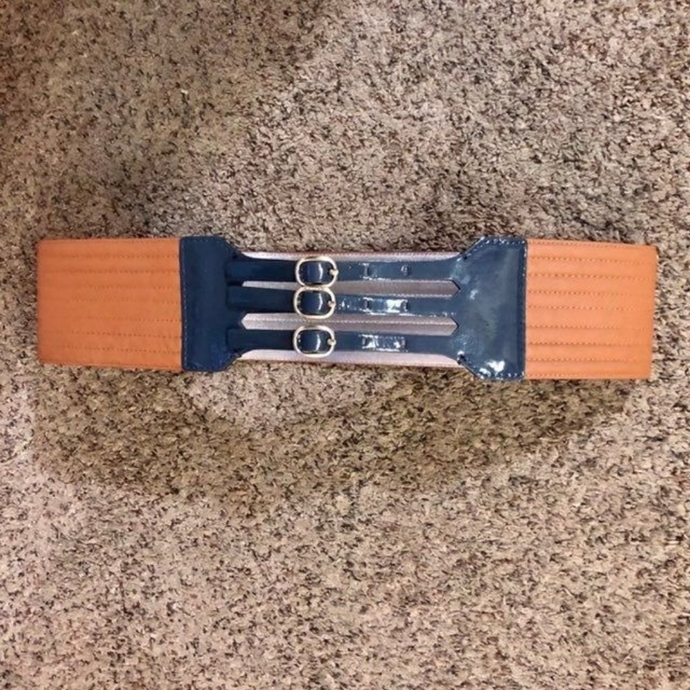Calvin Klein Synthetic Leather Belt Womens L Used